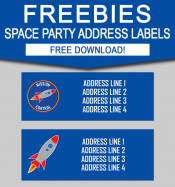 Free Space Party Address Labels