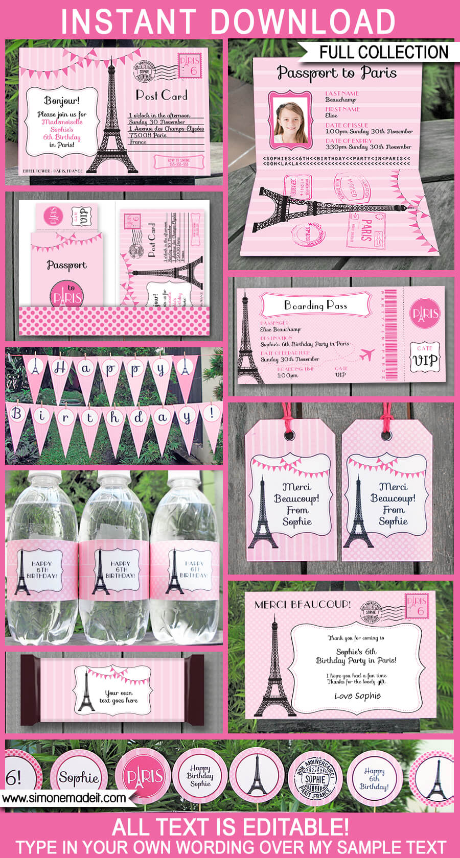 Paris Party Printables Invitations Decorations paris-party-printables-invitations-decorations