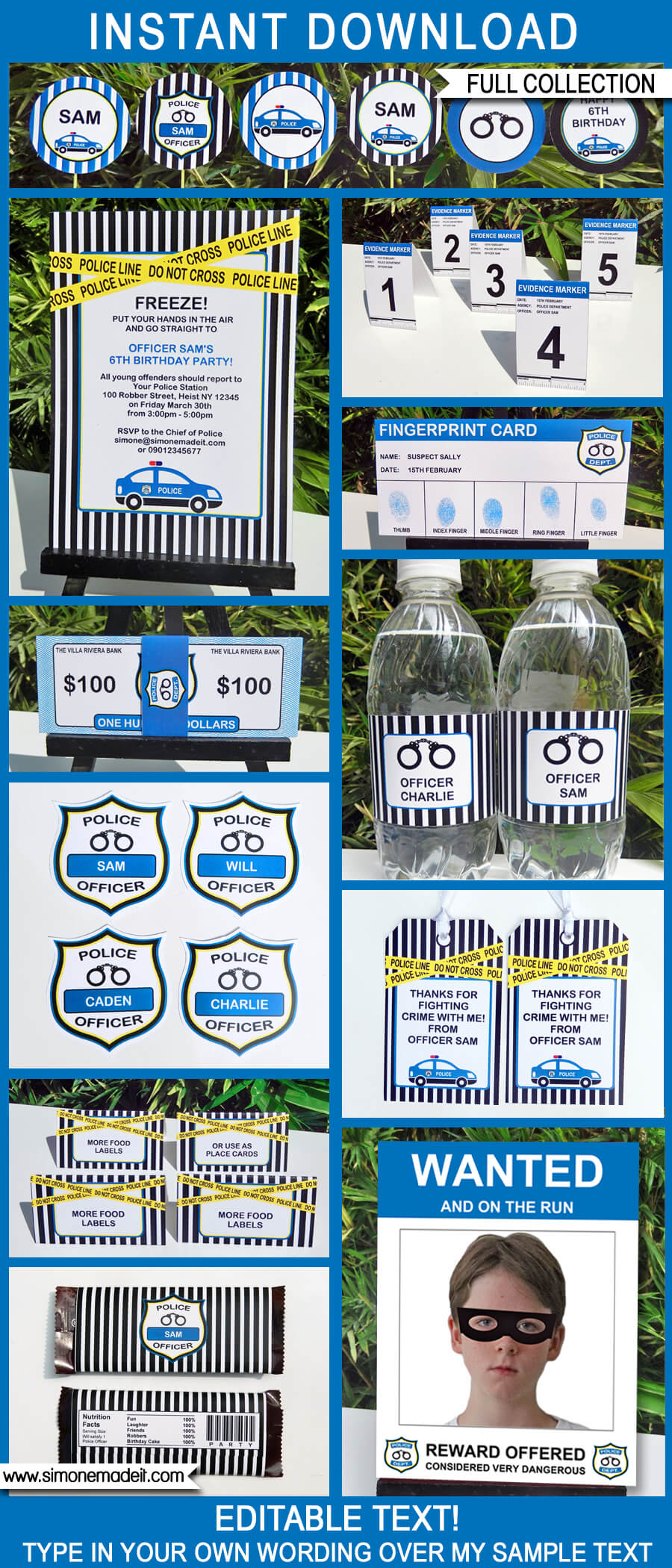 police-party-printables-invitations-decorations