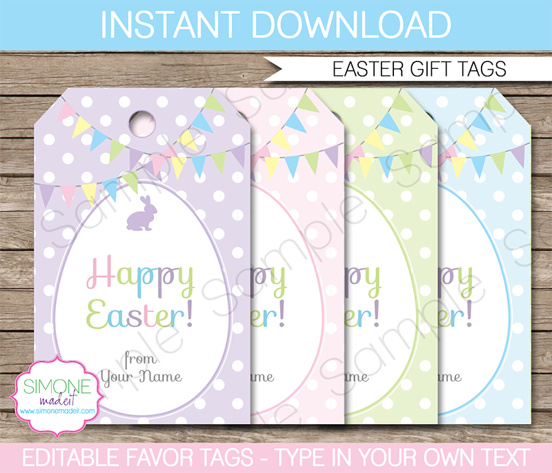 Easter Gift Tags | Easter Egg Hunt | Printable Template Easter Gift Tags | Easter Egg Hunt | Printable Template