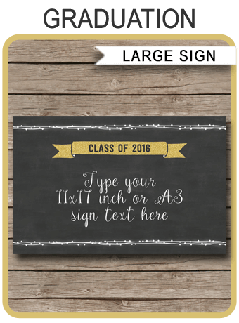 editable graduation party sign printable decorations free printable happy birthday sign