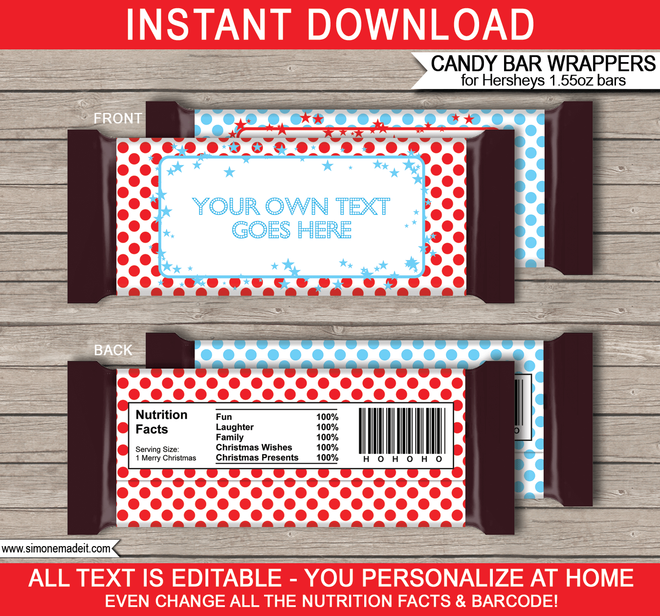Editable Candy Bar Wrapper Template | just b.CAUSE Editable Candy Bar Wrapper Template | just b.CAUSE