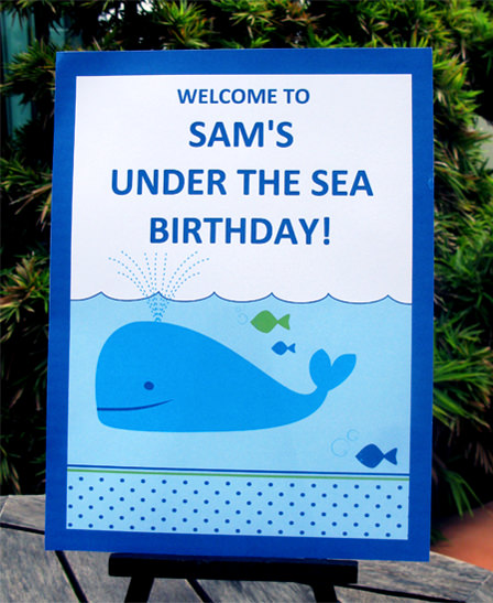 Under the Sea Party Welcome Sign | Printable Template