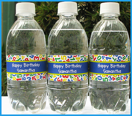 Sesame Street Party Water Bottle Wrappers