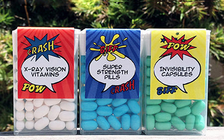 Superhero Party Tic Tac Labels | Printable Template