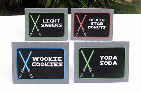 Star Wars Party Food Labels | Birthday Party | Theme Printable Template