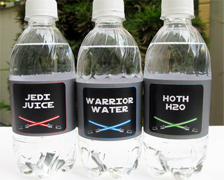 Star Wars Party Water Bottle Labels | Birthday Party | Theme Printable Template