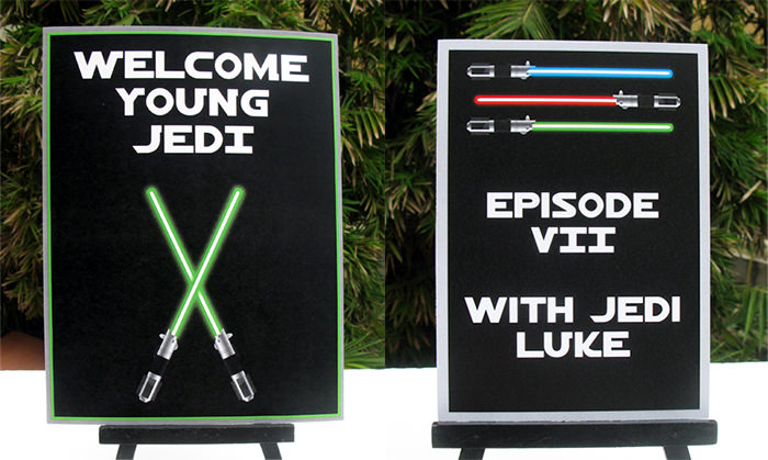 Star Wars Party signs | Birthday Party | Theme Printable Template