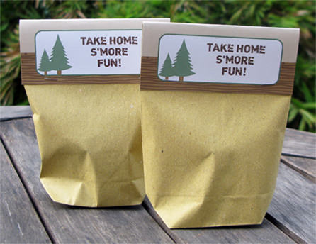Camping Party Favors | Printable Template