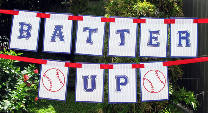 baseball birthday party banner | printable template