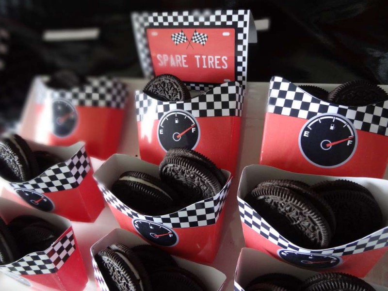 Race Car Birthday Party Cookies
