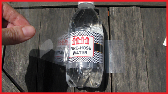 Cheaply waterproof water bottle labels - diy tutorial