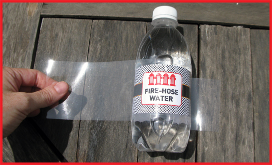 Cheaply waterproof water bottle labels - diy tutorial