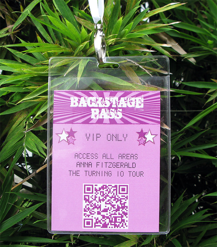Rock Star Party BACKSTAGE PASS