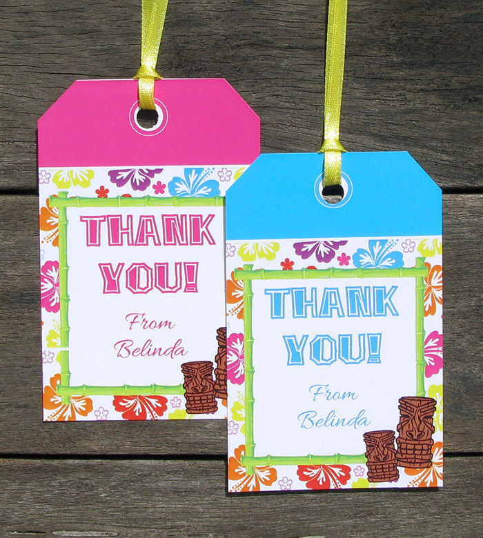 LUAU Thank You Hang Tags