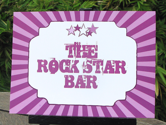 Rockstar Birthday Party Sign | Printable Template