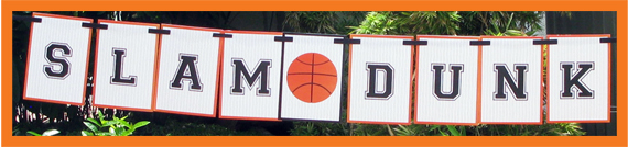 Basketball Banner - printable file 