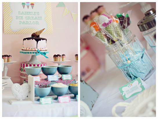 ICE CREAM PARLOR Birthday Party Ideas