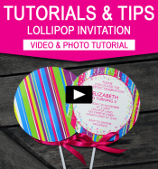DIY Lollipop Invitations | Candyland Birthday Party - Video Tutorial