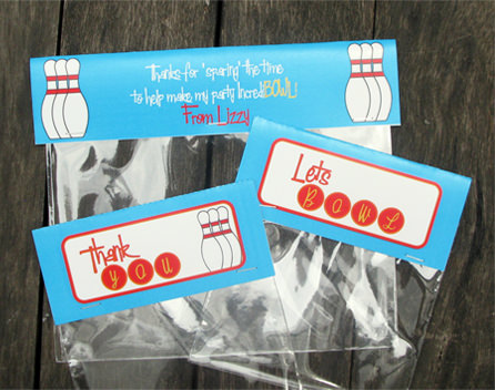 PRINTABLE bowling treat bag toppers