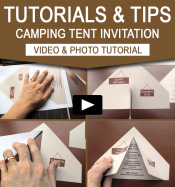 Camping Party Tent Invitation - Video Tutorial