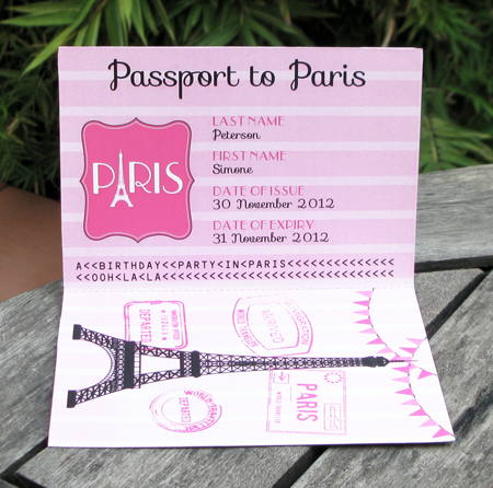 PASSPORT TO PARIS BIRTHDAY PARTY