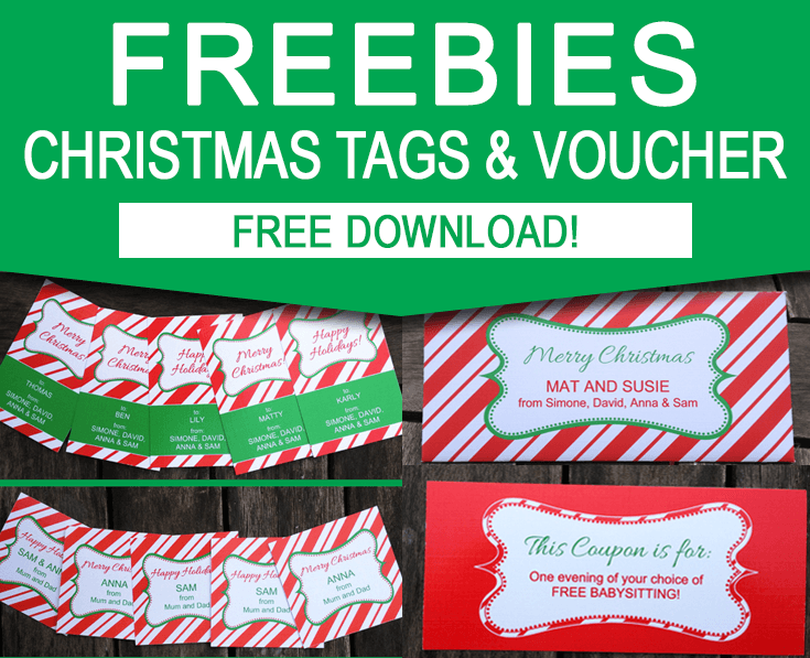 FREE Christmas Gift Tag Printable Set