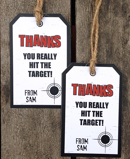 Printable Laser Tag thank you 