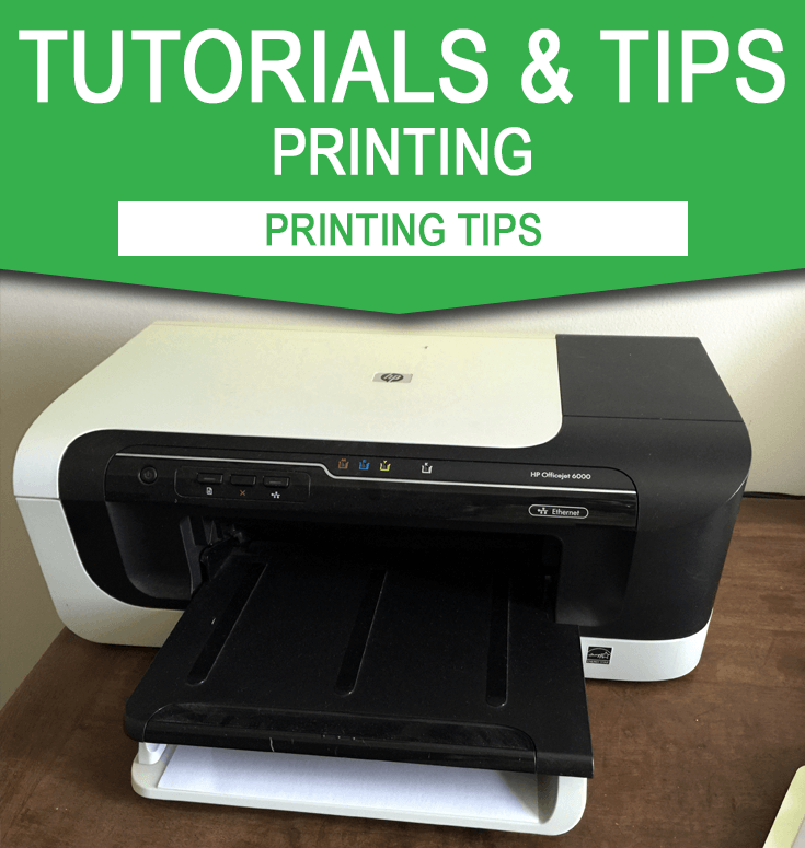 Printing Tips for editable party printables PDF files