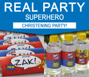 Superhero Christening Party Ideas | Lolly bar