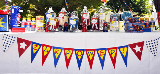 SUPERHERO PARTY lolly bar