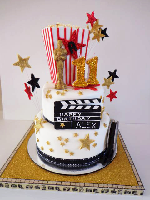 Movie Birthday Party Cake