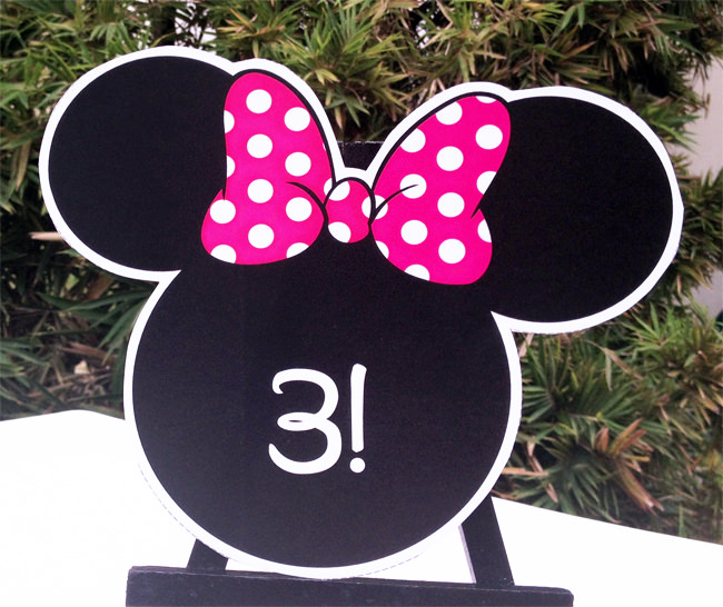 Minnie Mouse Party Cutout Decoration | Birthday Party Printables