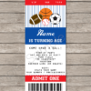 All Star Sports Ticket Invitation