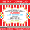 Carnival 5x7 Invitation Option 