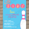 Bowling Birthday Party Invitation