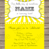 5x7 Inch Invitation