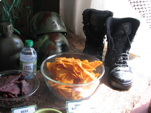 Army birthday party theme ideas