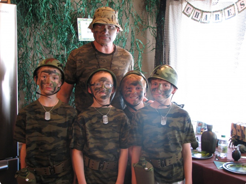 Army birthday party theme ideas