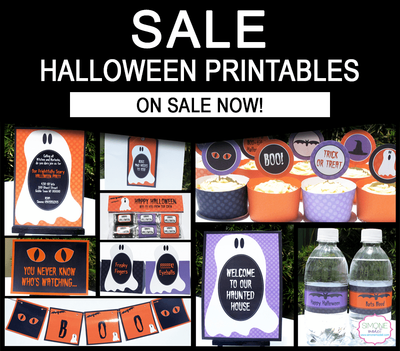 Halloween Party Printables - Editable Templates copy