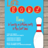 Bowling Party Invitation