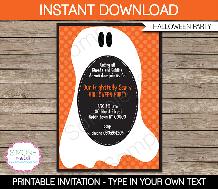 Printable Halloween Invitation