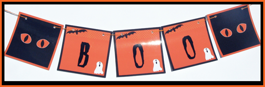 Printable Halloween banner