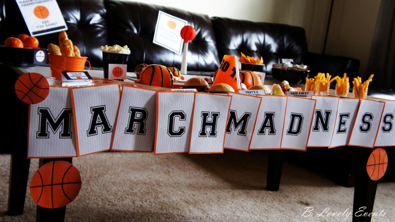 Basketball Party Table Decorations