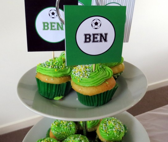 Soccer Cupcakes