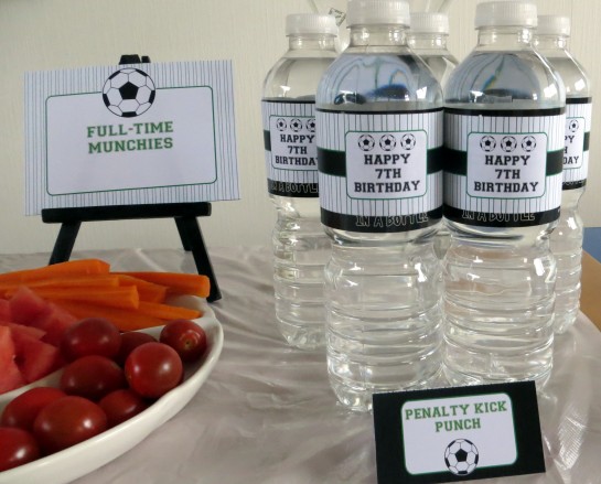 Soccer Party - Water Bottle Labels