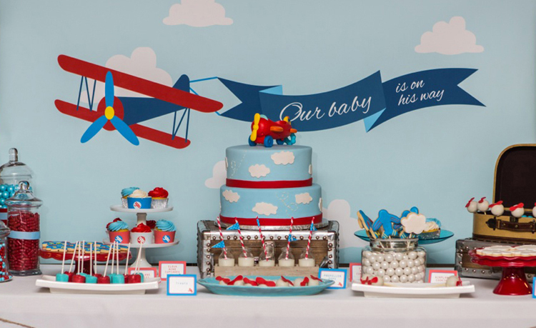 Airplane Baby Shower 