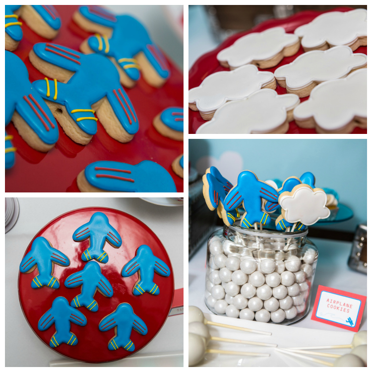 Airplane Baby Shower | Airplane Cookies