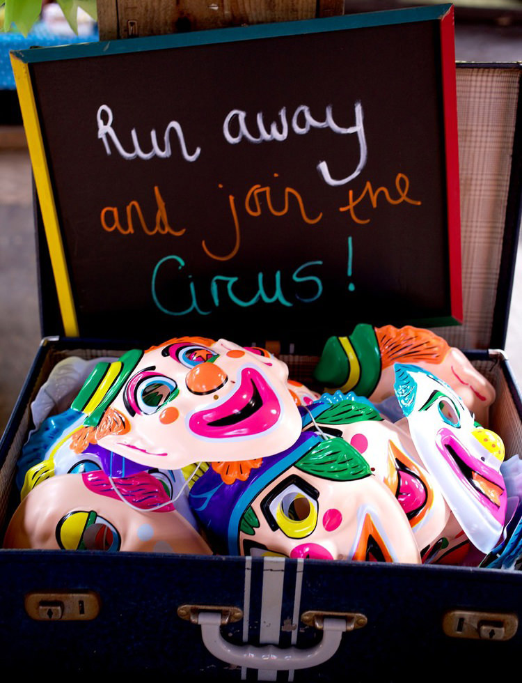 Circus or Carnival Party Ideas - Facemasks
