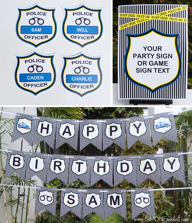 Police Themed Party Decorations